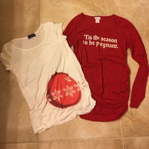 Maternity Holiday Tops